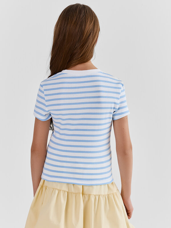 MARK FORMELLE Футболка 590615 117912 голубая полоска на белом