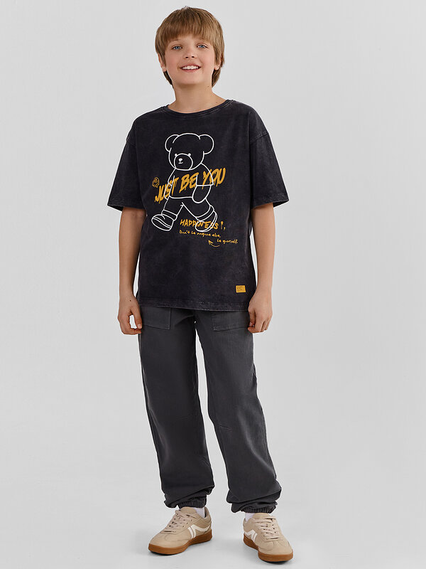 MARK FORMELLE Футболка 590617 113384 ACID WASH черный +печать