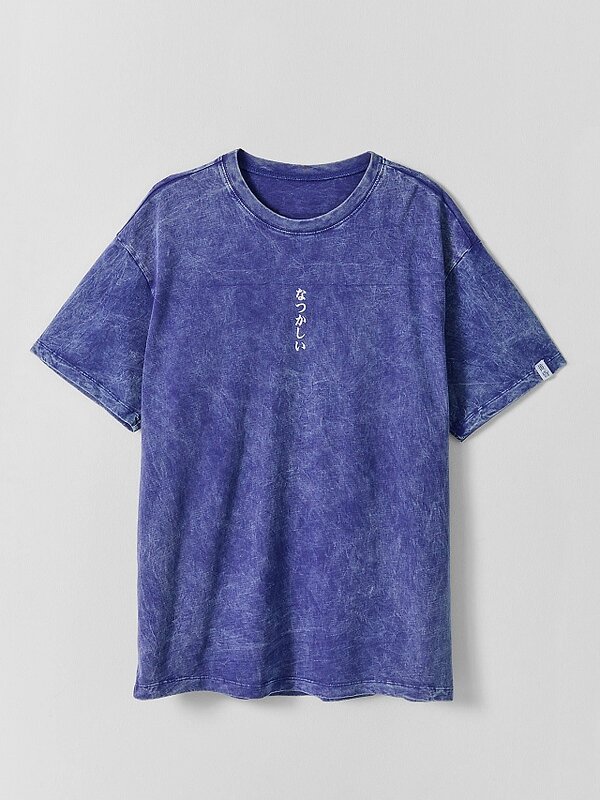 MARK FORMELLE Футболка 590634 111927 ACID WASH глубокий фиолетовый +печать