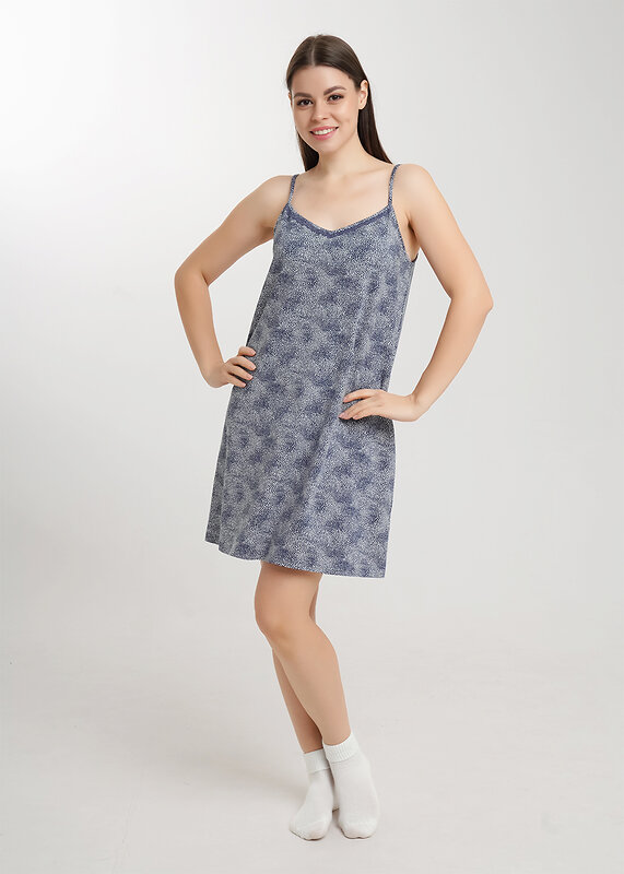 CLEVER Сорочка 590658 LS26-1232/3 молочный/т.синий