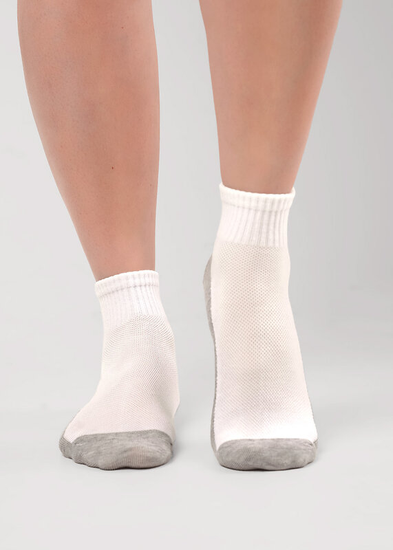 CLEVER Носки 590665 С1627 24 белый/меланж серый