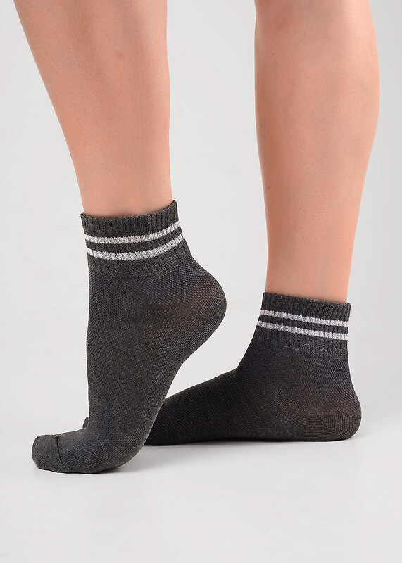 CLEVER Носки 590667 С1628 20-22,22 меланж т.серый