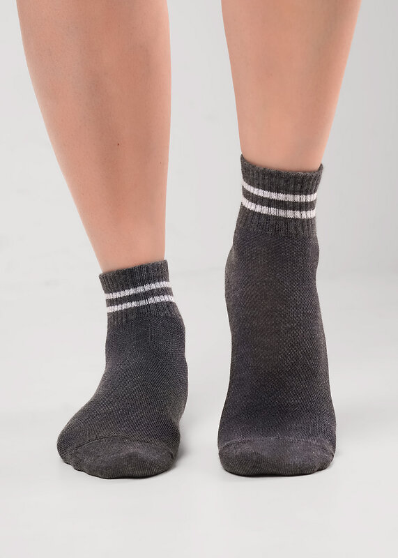 CLEVER Носки 590668 С1628 24 меланж т.серый