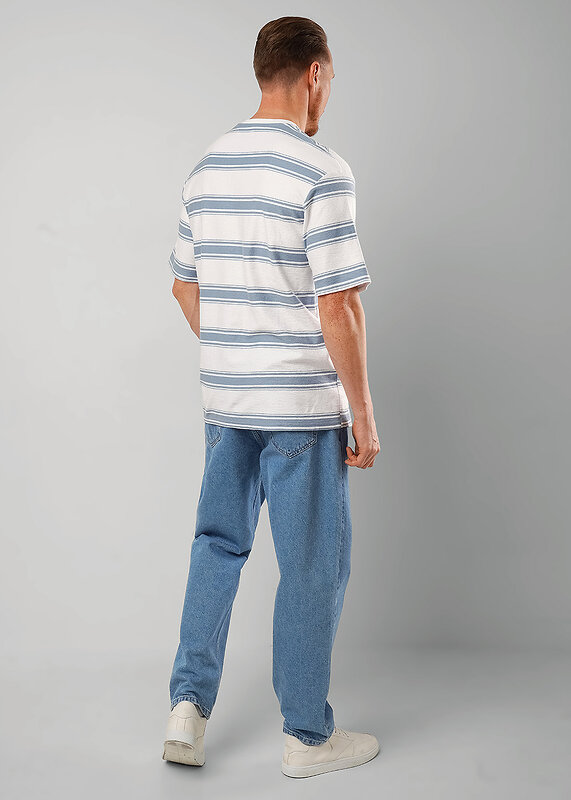 CLEVER Футболка 590689 562472/20тдф джинсовый/белый