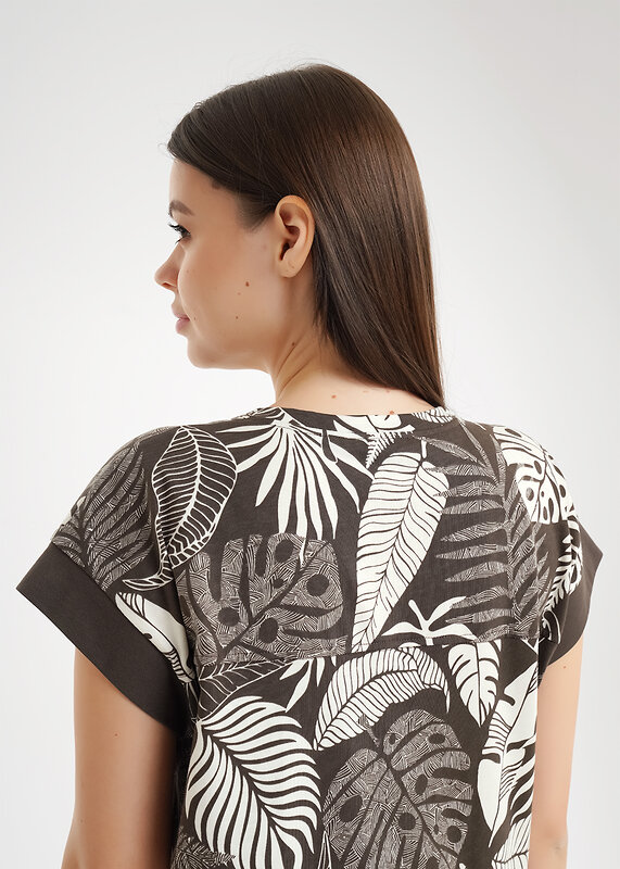 CLEVER Платье 590703 LDR26-1231/1 молочный/т.коричневый