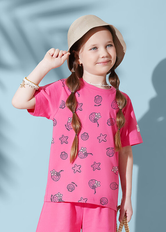 CLEVER Футболка 590726 867432/17кд_п т.розовый