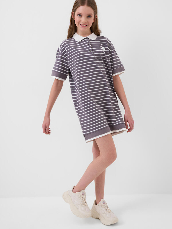 PLAYTODAY Платье 590811 12621132 белый,серый