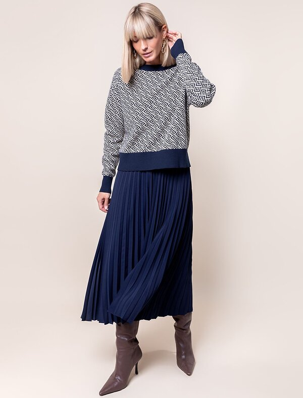 VILATTE Юбка 590875 D26.448 темно-синий
