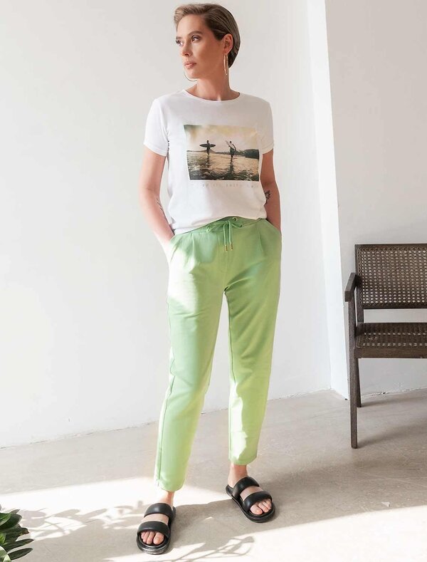 VILATTE Брюки 590878 D44.111 фисташковый