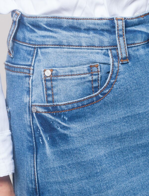 VILATTE Юбка 590882 D56.094 синий