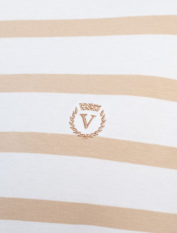 VILATTE Футболка 590889 U49.024 белый-бежевый