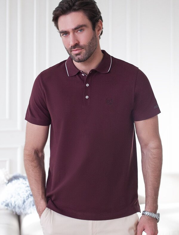 VILATTE Футболка 590891 U49.057 бургунди