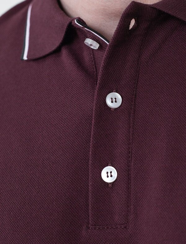 VILATTE Футболка 590891 U49.057 бургунди