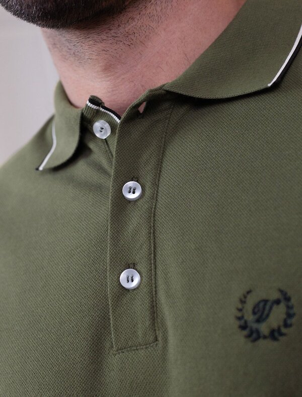 VILATTE Футболка 590893 U49.057 т.оливковый