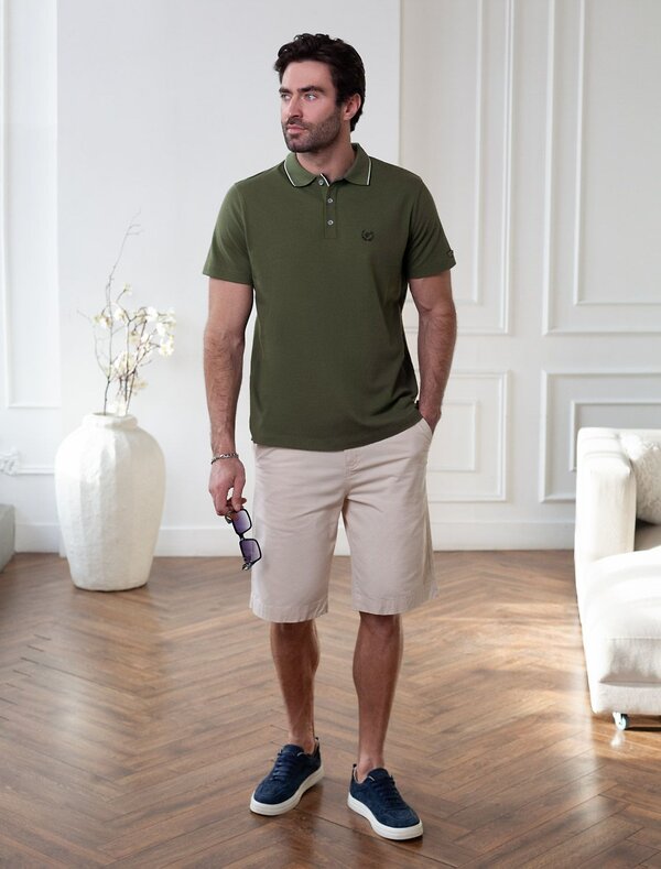 VILATTE Футболка 590893 U49.057 т.оливковый