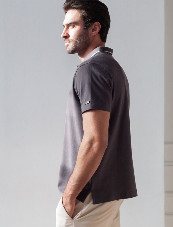 VILATTE Футболка 590894 U49.057 т.серый