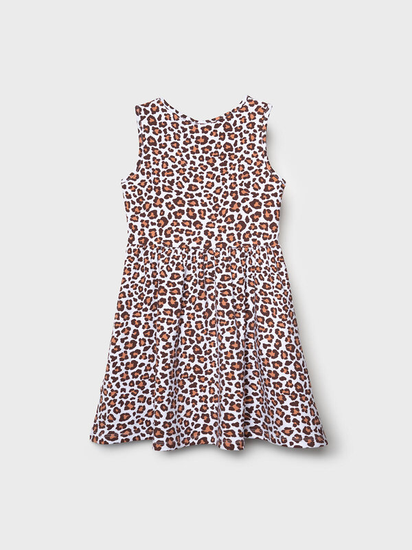 PLAYTODAY Платье 591012 12622456 охра,белый,темно-серый