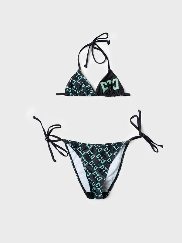 PLAYTODAY Купальный костюм 591037 12621435 черный,светло-зеленый,черный