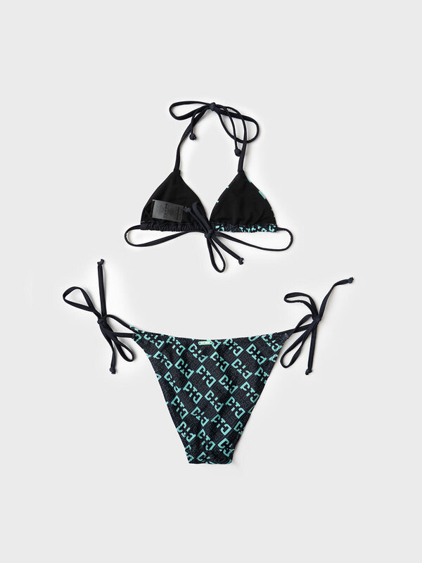 PLAYTODAY Купальный костюм 591037 12621435 черный,светло-зеленый,черный