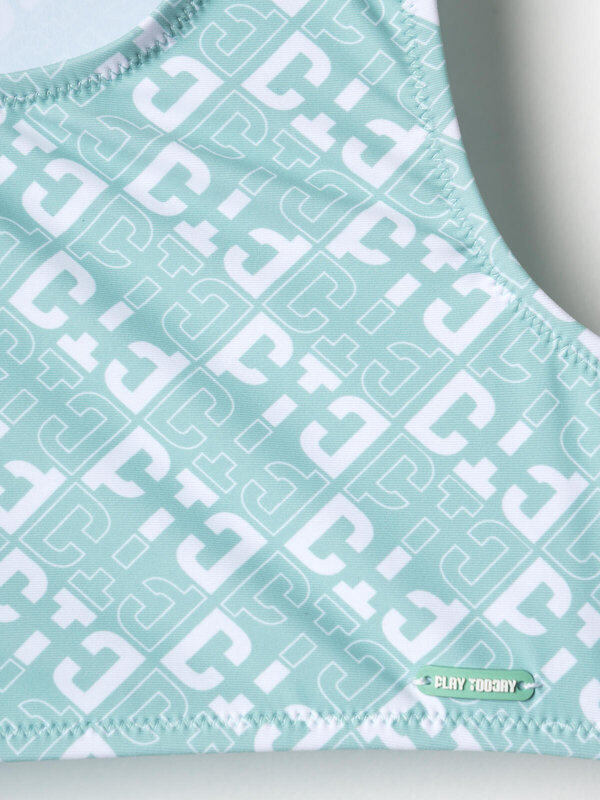 PLAYTODAY Купальный костюм 591038 12621691 белый,светло-зеленый