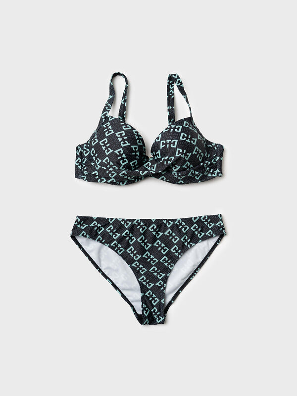 PLAYTODAY Купальный костюм 591039 12666297 светло-зеленый,черный