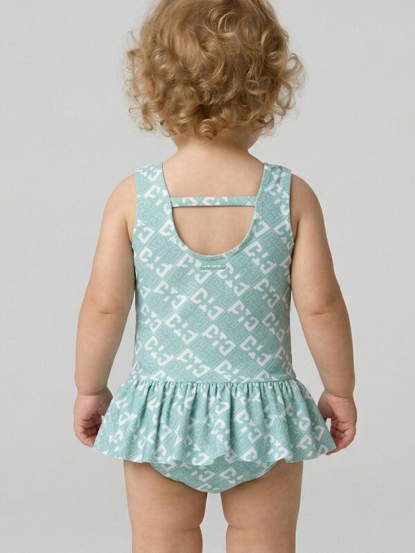 PLAYTODAY Купальник 591042 12623074 белый,светло-зеленый