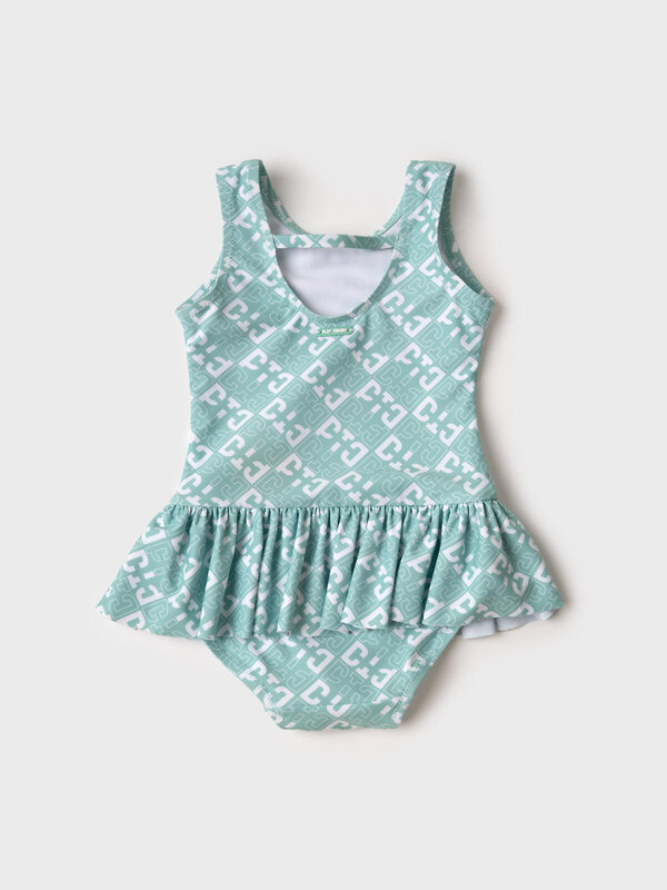 PLAYTODAY Купальник 591042 12623074 белый,светло-зеленый