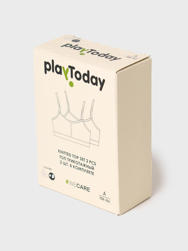 PLAYTODAY Топ 591051 12621269 черный, бежевый