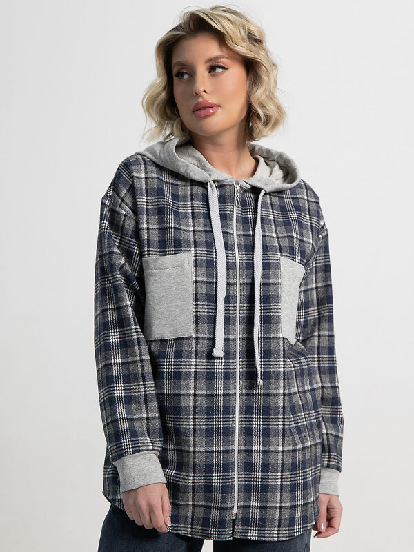 LT Collection Рубашка 591107 Б15126-50М синий/серый