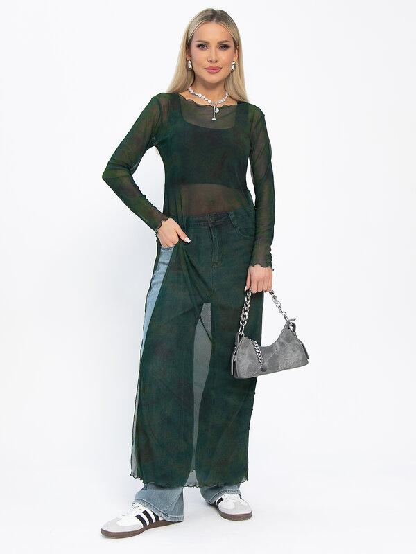 LT Collection Платье 591109 П15291-1М зеленый