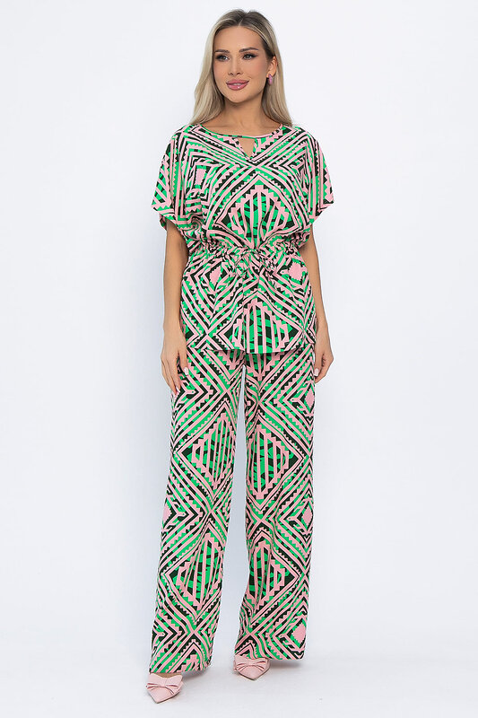 LT Collection Костюм 591114 К15337-5М Розово-зеленый