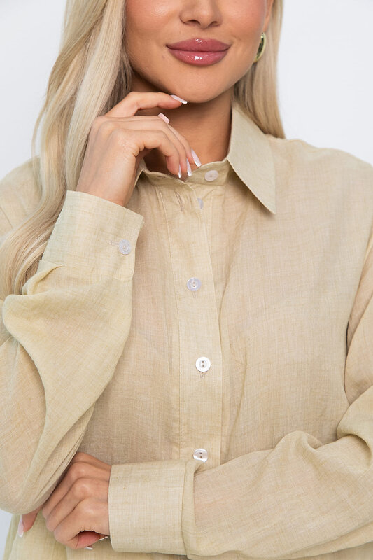 LT Collection Рубашка 591120 Б15400-7М бежевый