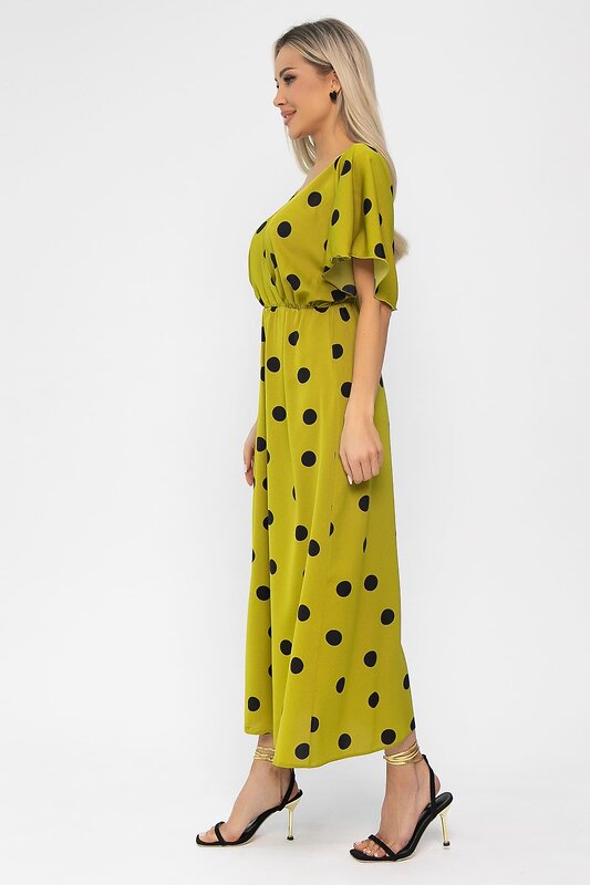 LT Collection Платье 591125 П15468-7М оливковый