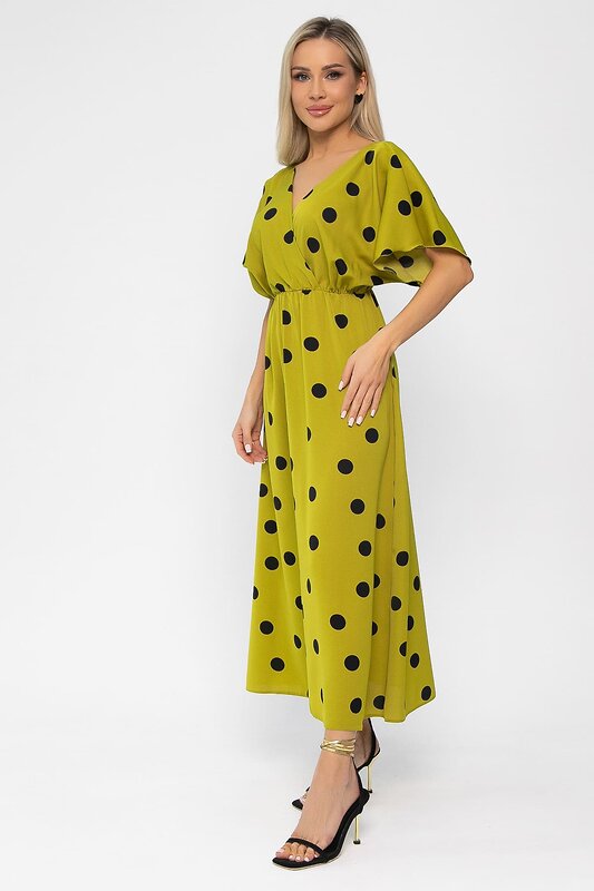 LT Collection Платье 591125 П15468-7М оливковый