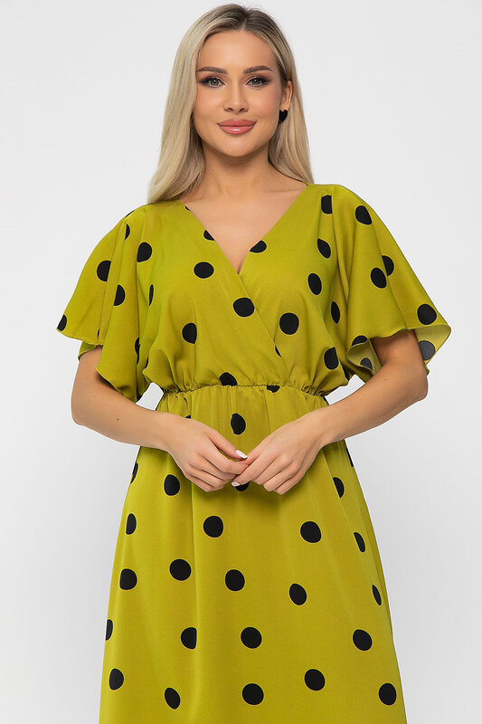 LT Collection Платье 591125 П15468-7М оливковый