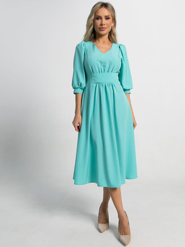 LT Collection Платье 591126 П15466-18М бирюзовый