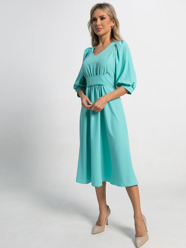 LT Collection Платье 591126 П15466-18М бирюзовый