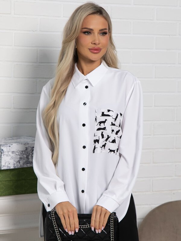 LT Collection Рубашка 591130 Б15480-8М белый