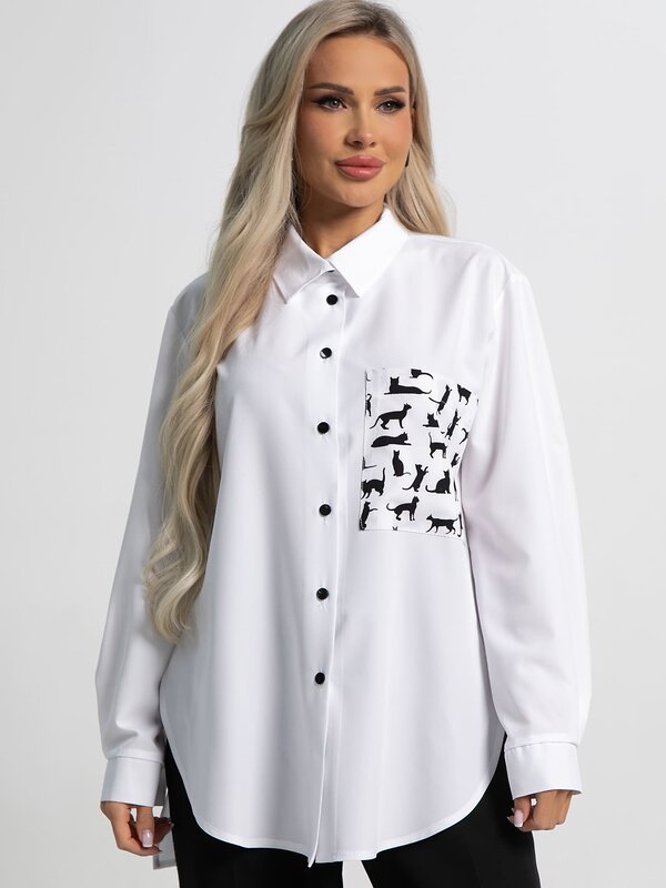 LT Collection Рубашка 591130 Б15480-8М белый