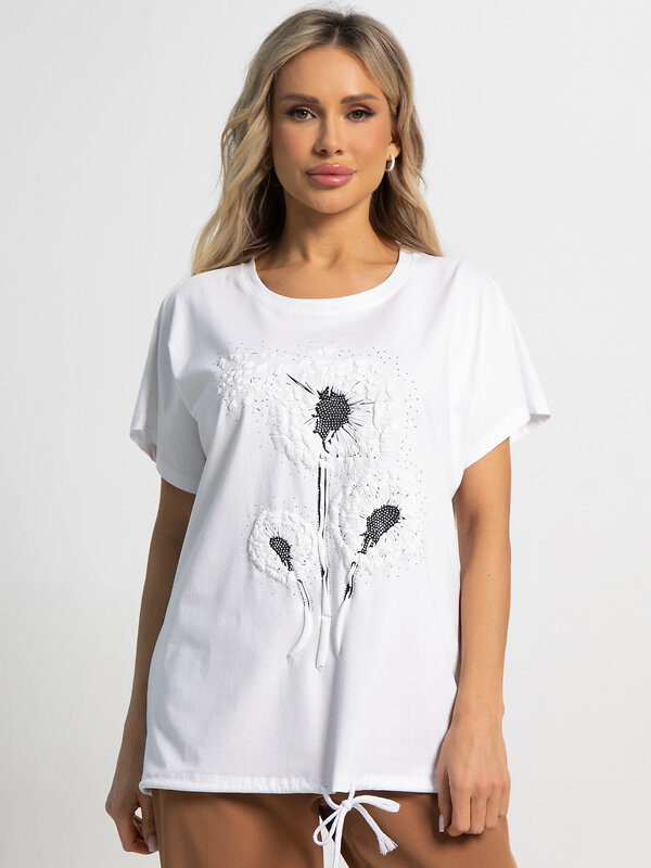 LT Collection Блуза 591132 Б15508-20М белый