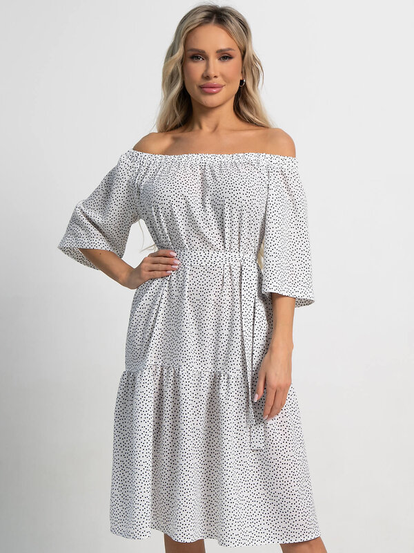 LT Collection Платье 591135 П15522-8М белый