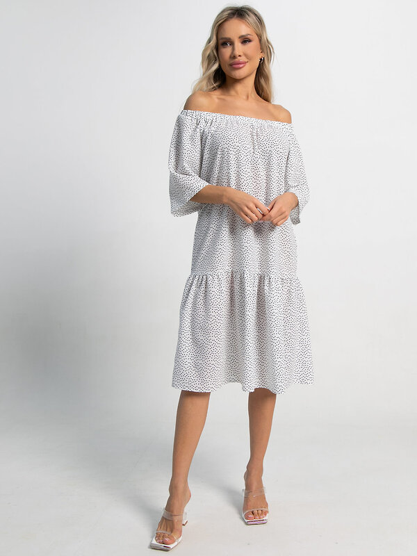 LT Collection Платье 591135 П15522-8М белый