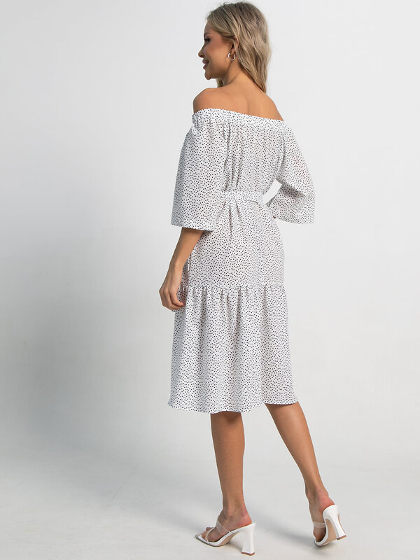 LT Collection Платье 591135 П15522-8М белый