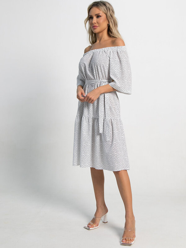 LT Collection Платье 591135 П15522-8М белый