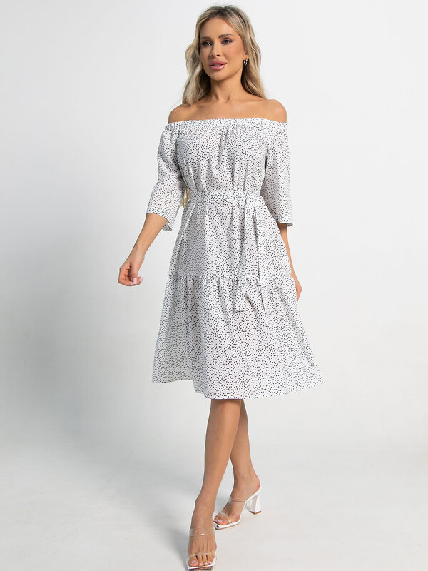 LT Collection Платье 591135 П15522-8М белый