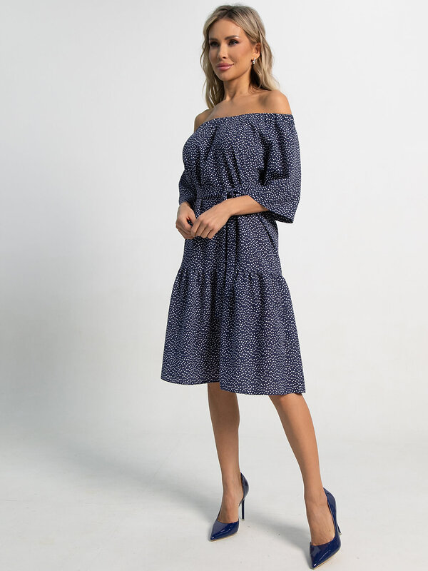 LT Collection Платье 591136 П15523-8М синий