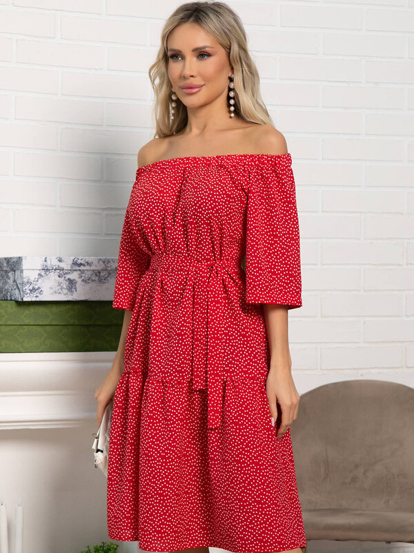 LT Collection Платье 591137 П15524-8М красный