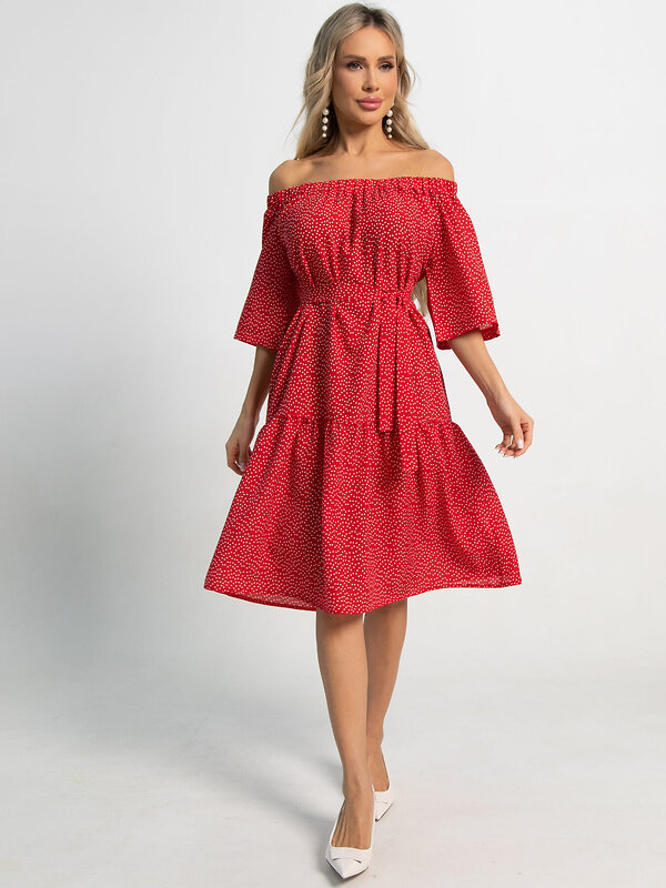 LT Collection Платье 591137 П15524-8М красный