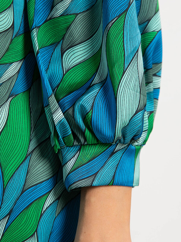 LT Collection Блуза 591141 Б15557-16М сине-зеленый