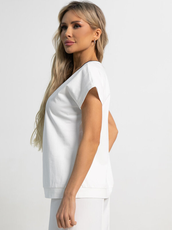 LT Collection Блуза 591144 Б15563-18М белый